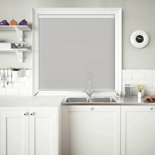 Velto Cloud White Cordless Honeycomb Pleated Blind