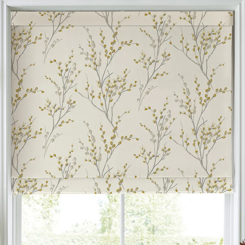 Laura Ashley Pussy Willow Made To Measure Roman Blind Ochre Yellow