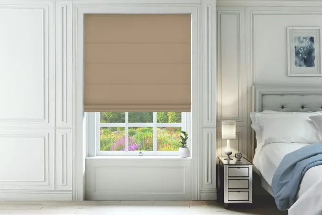 Monti Sand - Luxury Chenille Roman Blind