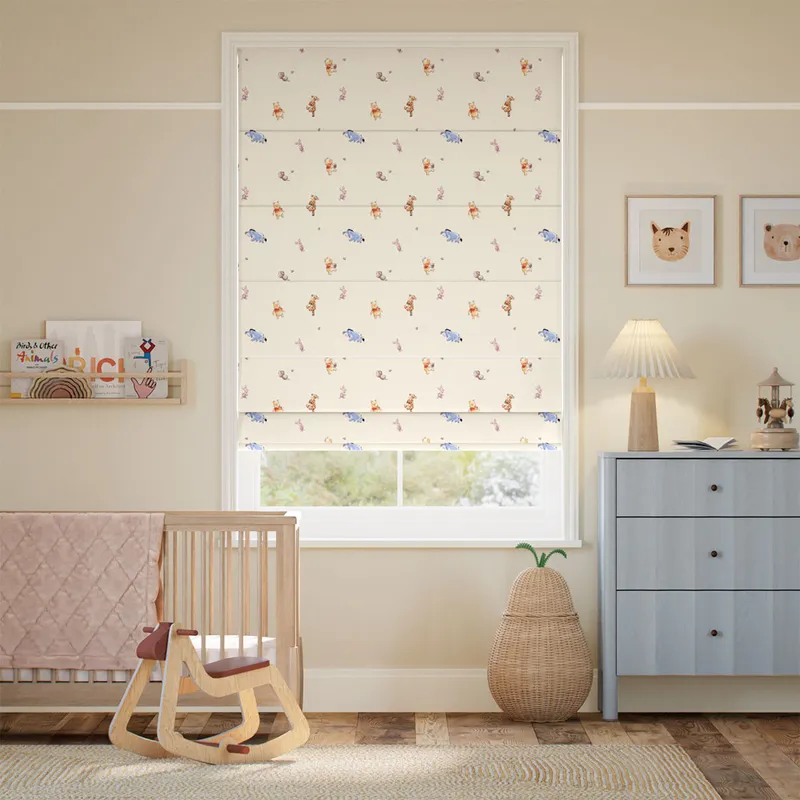 Winnie The Pooh & Friends Honey Oat Roman Blind