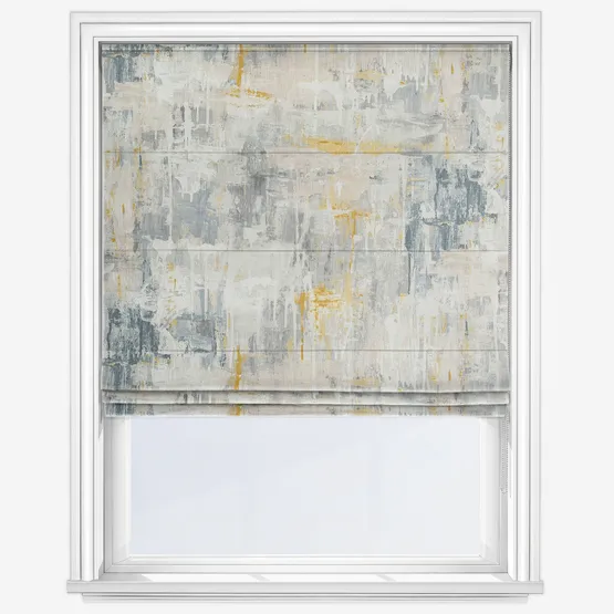 Edinburgh Weavers Abstract Slate Roman Blind