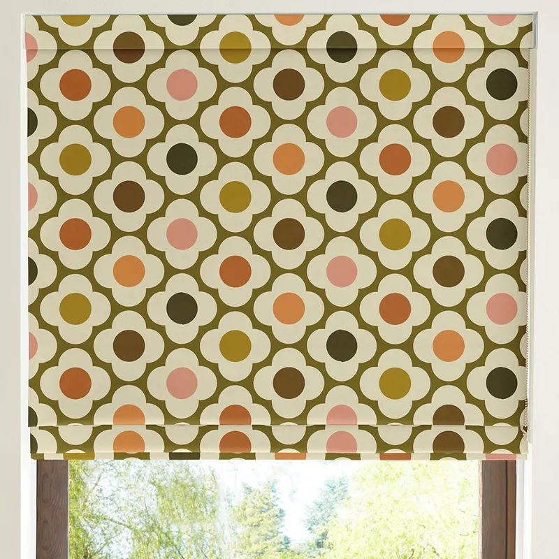 Orla Kiely Spot Flower Made To Measure Roman Blind Multi Autumn
