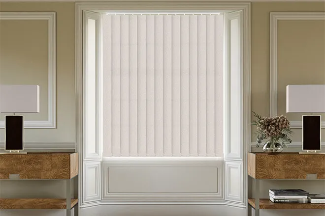 Fiorella Beige - Patterned Vertical Blind
