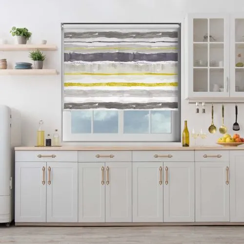 Brushstroke Ash Cordless Roller Blind