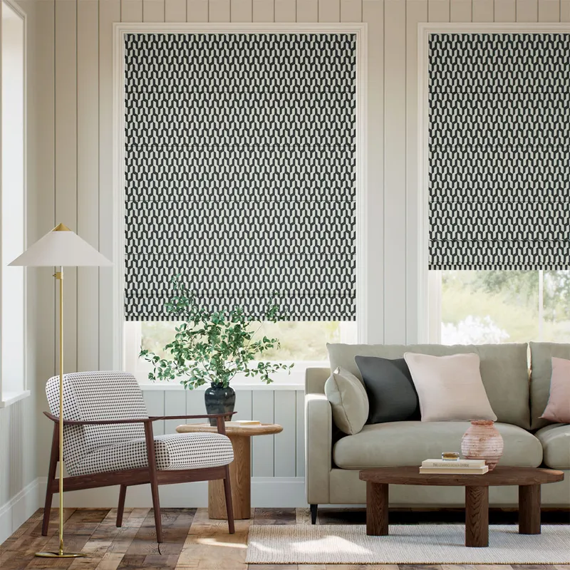 Metsa Charcoal Roman Blind