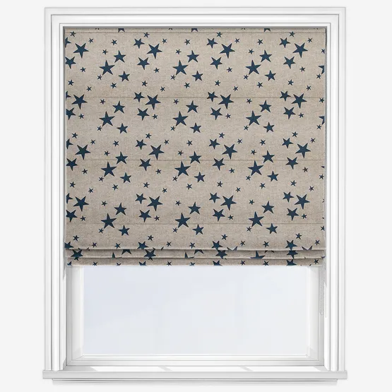 Emily Bond St Maws Indigo Roman Blind