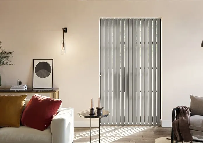 Trinity (Blackout) Oyster Grey - Vertical Blind