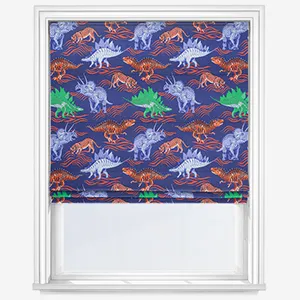 Cath Kidston Dinosaur Navy Roman Blind