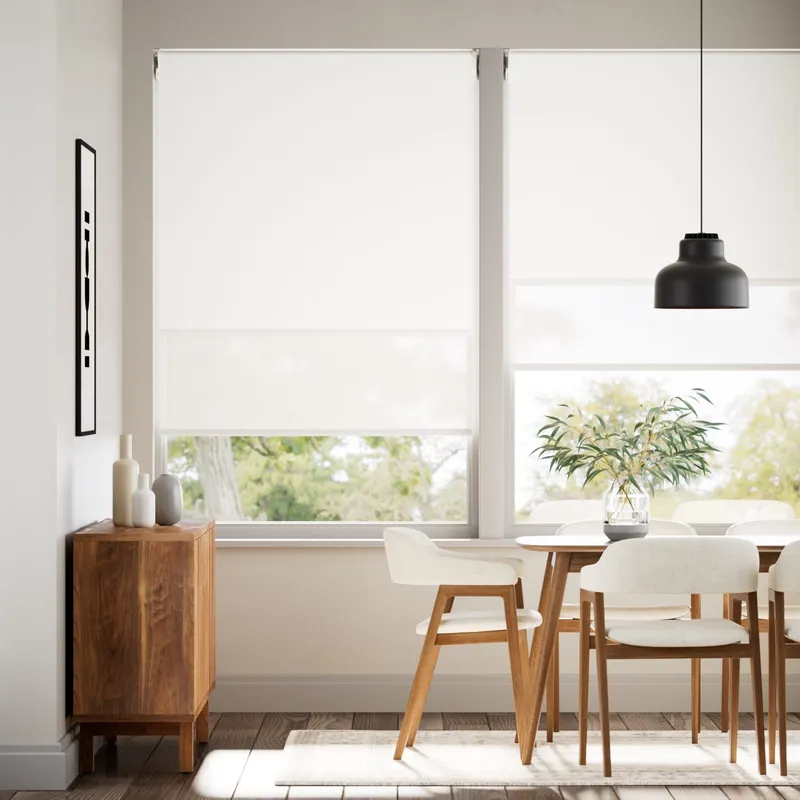 Eros Snowdrop Double Roller Blind
