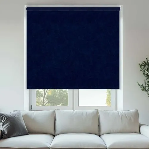 Warwick Navy Cordless Roller Blinds - Shop Now