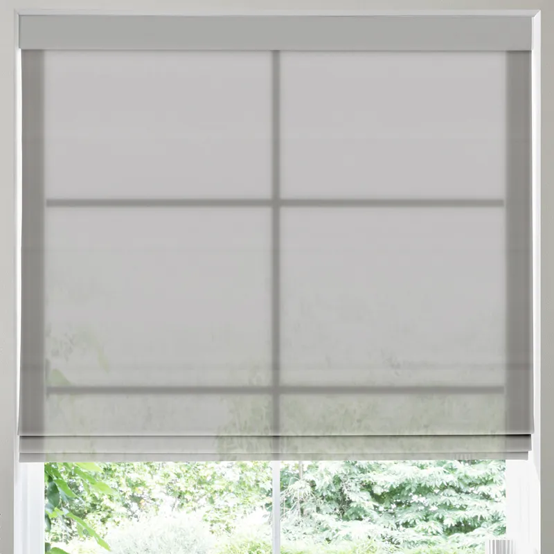 Felicity Sheer Voile Made To Measure Roman Blind Fog