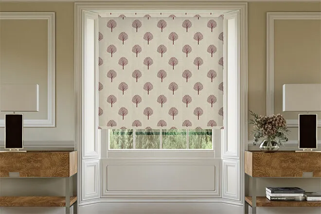 Emily Bond Yew Tree Mulberry - Designer Roller Blind