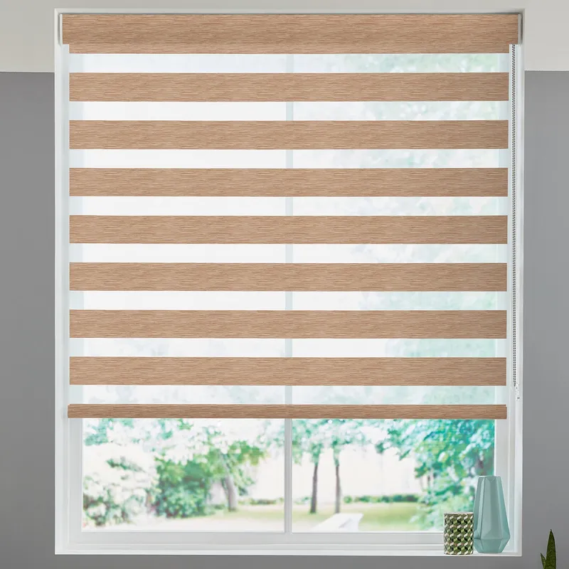 Nura Made To Measure Day Night Blind Bark