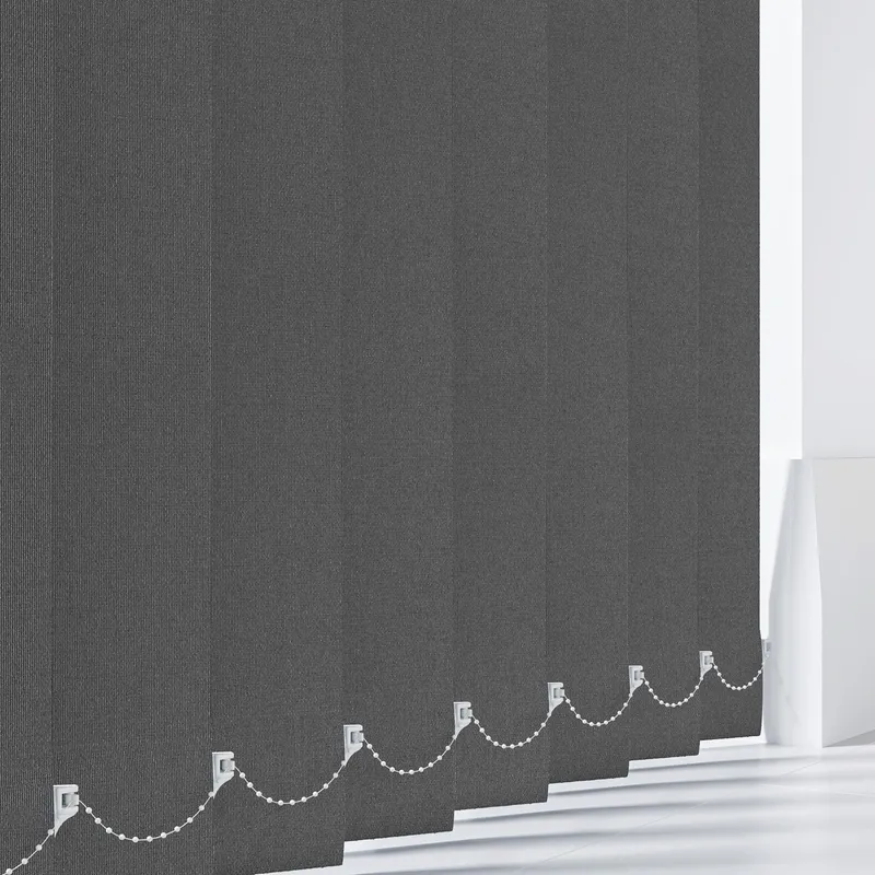 Cairo Blackout Grey Vertical Blind