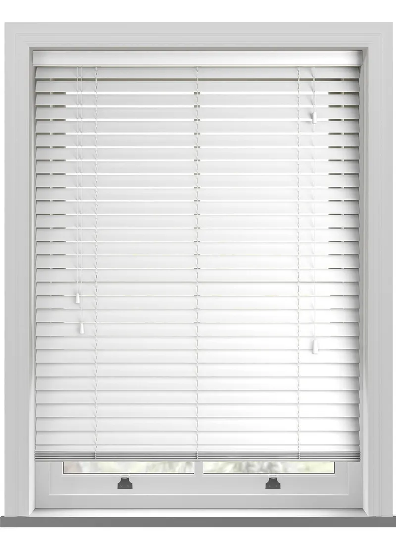Classic White Faux Wood Blind