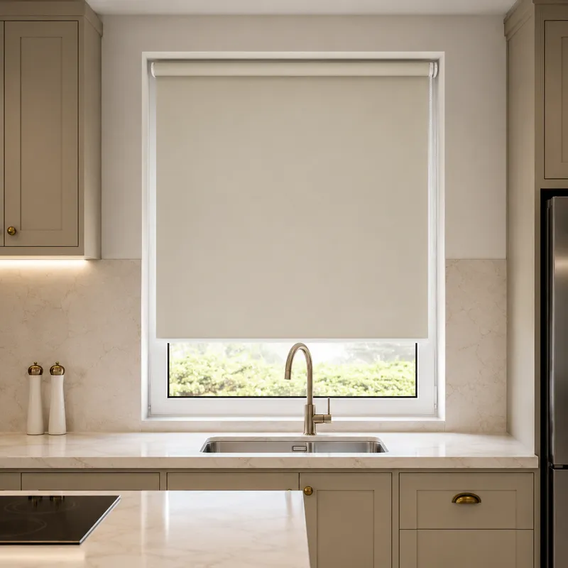 Cairo Blackout Beige Roller Blind