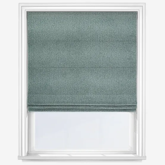 Boucle Sage Green Roman Blind