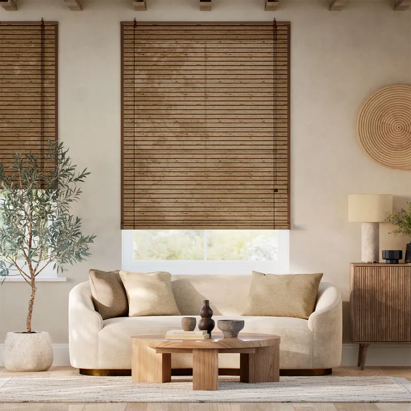 Manila Cedar & Demerara Roll Up Blind