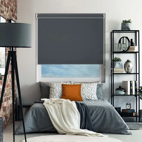 Bedtime Anthracite Pelmet Roller Blind