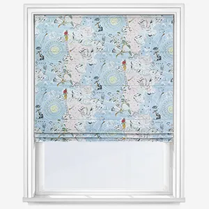 Cath Kidston Power To The Peaceful Pink & Blue Roman Blind