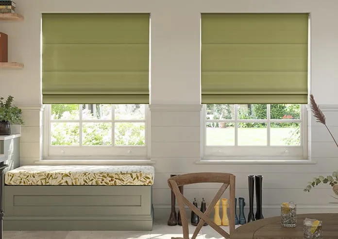 Ascot Muted Green - Roman Blind