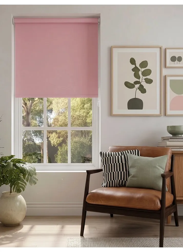 Coquette Pink Blackout Roller Blind
