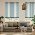 Harper Stripe Ocean Roman Blind