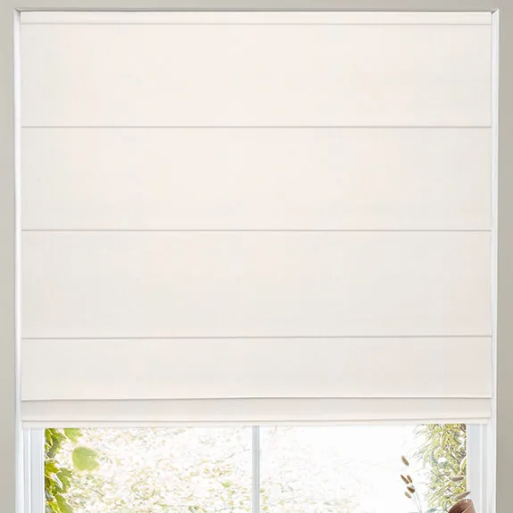 Manco Textured Stripe Made To Measure Roman Blind Bone