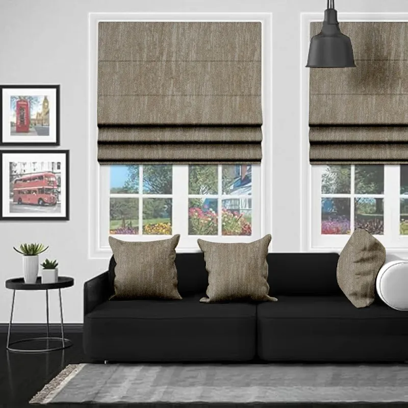 Eb Bali Taupe Roman Blind