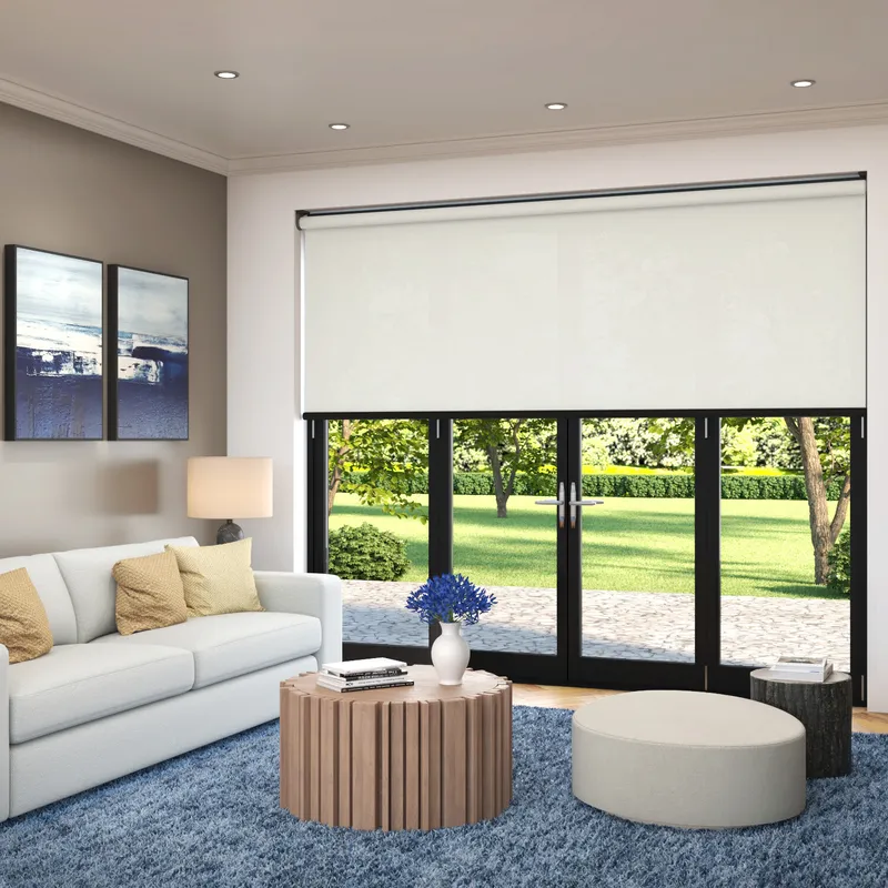 Zenith Xl White Extra Wide Electric Roller Blinds