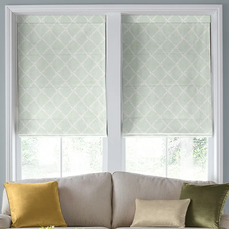 Laura Ashley Pennorth Made To Measure Roman Blind Duckegg