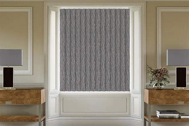 Fever Dark Grey - Patterned Vertical Blind