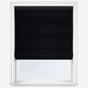Luxe Faux Silk Ebony Roman Blind