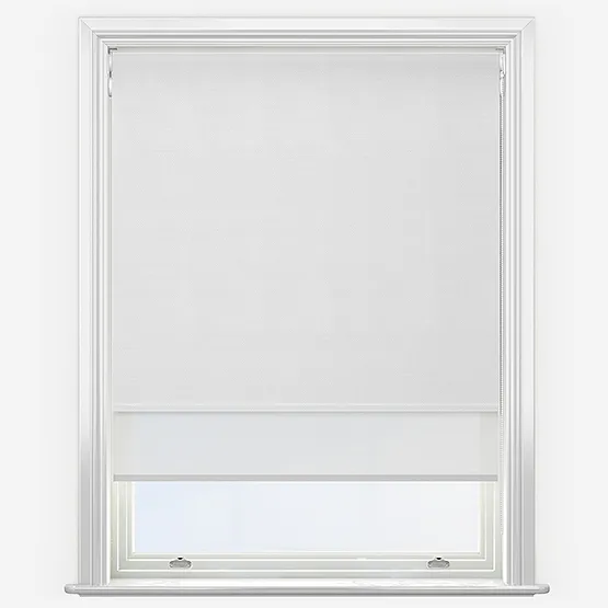 Double Roller Voga Blackout White & White Double Roller Blind