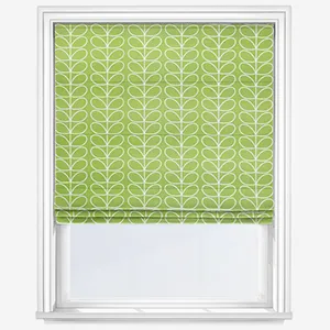 Orla Kiely Linear Stem Chalky Green Roman Blind