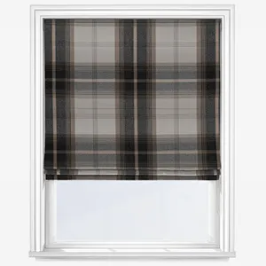 Balmoral Charcoal Roman Blind