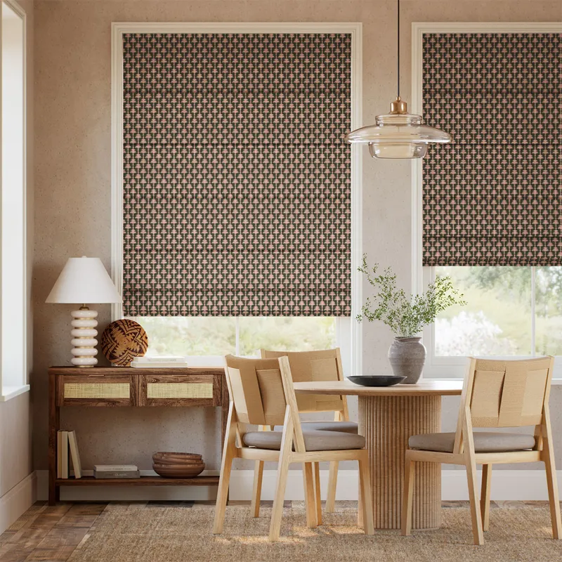 Apollo Paradise Flamingo Pink Roman Blind