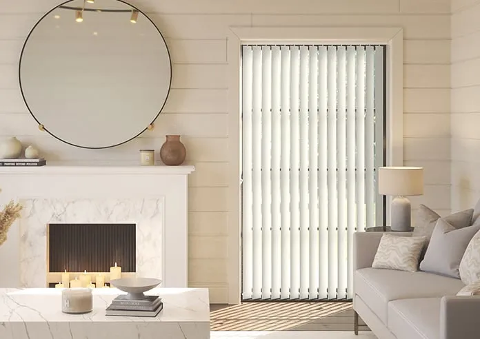 Ajanta (Blackout) Crescent Silver - Vertical Blind