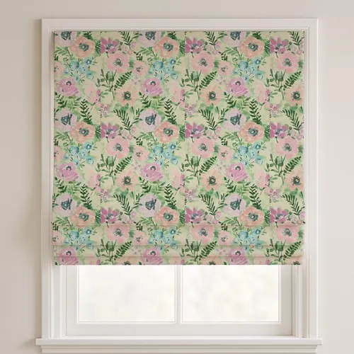 Mabel Pink Deluxe Roman Blinds