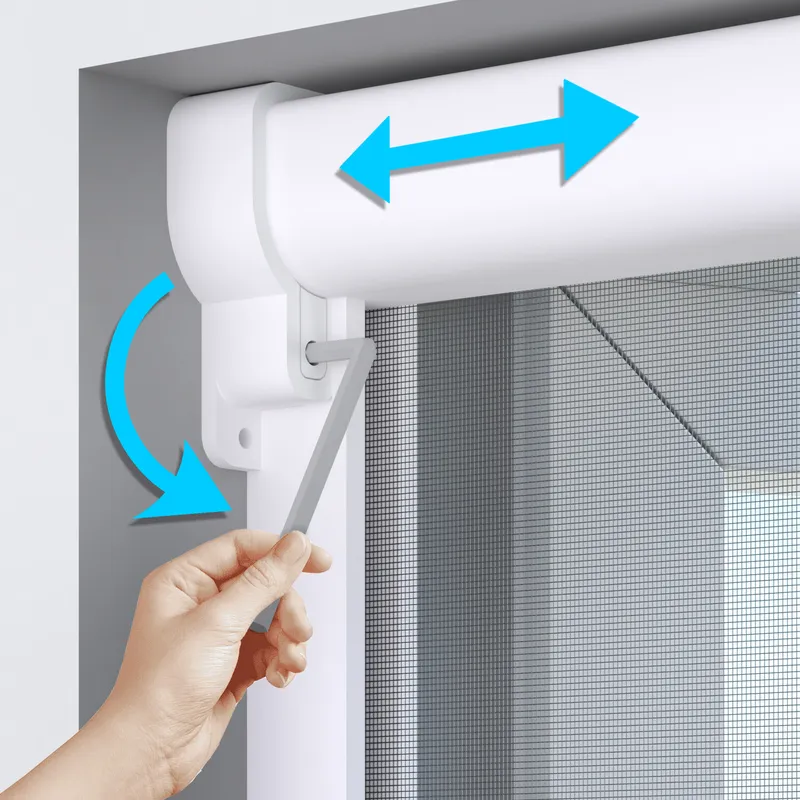 `No Drill` Roller Fly Screen