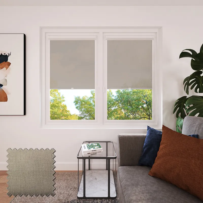 Seclusion Oyster Perfect Fit Roller Blinds