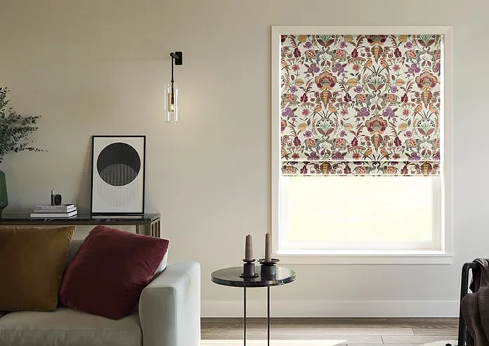 Bangalore Faux Silk Maroon - Roman Blind