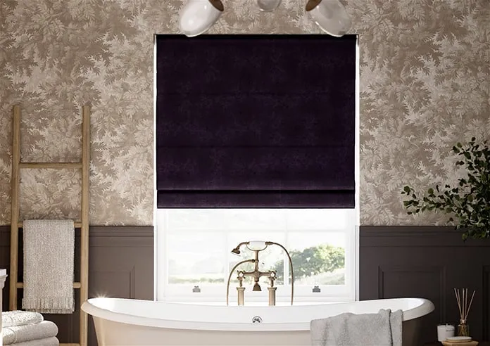 Faux Suede Purple - Roman Blind