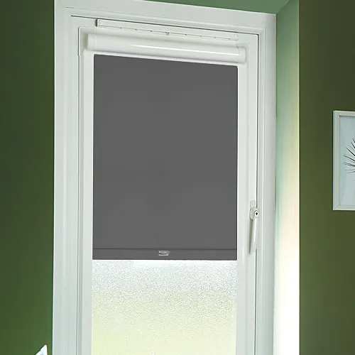 Sirocco Pewter (Moisture Resistant) Perfect Fit Blackout Roller Blinds