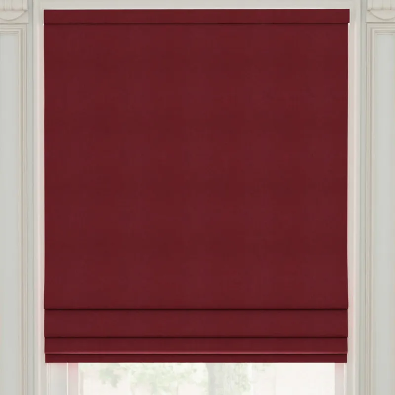 Linda Barker Royal Velvet Made To Measure Roman Blind Red
