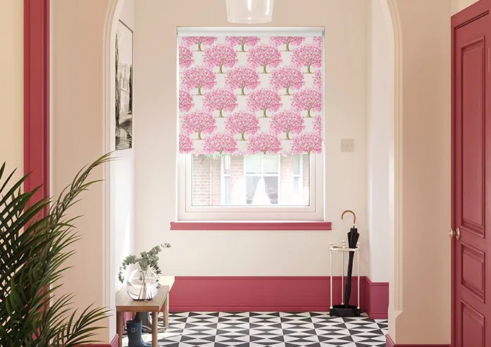 Classic Woodland Pink Blossom - Roller Blind