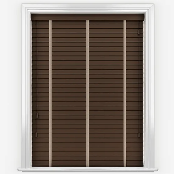 Bamboo Red Wood With Clay Tapes Wooden Venetian Blinds