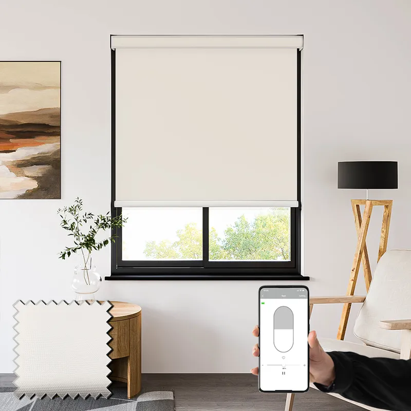 Pvc Blackout Snow Battery Powered Electric Wipe Clean Roller Blinds