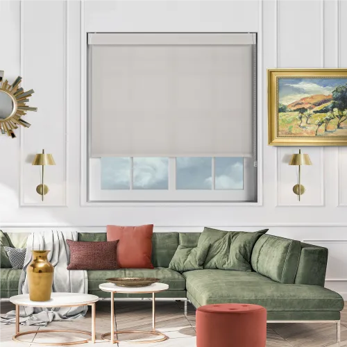Origin Grey White Pelmet Roller Blind