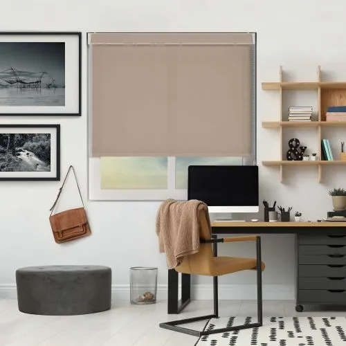 Luxe Sand Pelmet Roller Blind